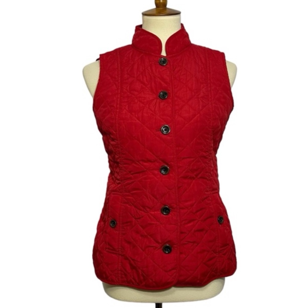 J. Jill Quilted Button Up Vest